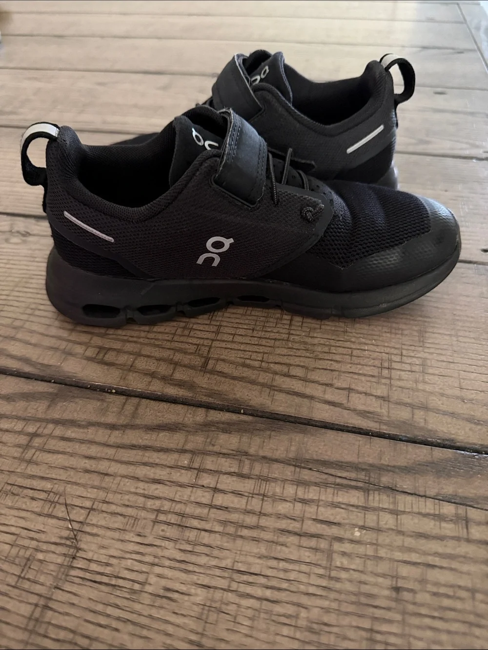 On Running Black and Teal Kids' Sneaker